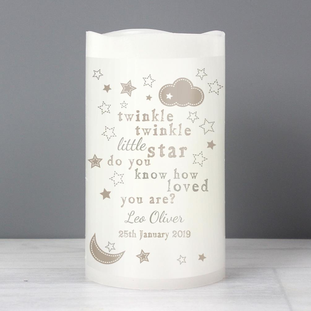 Personalised Twinkle Twinkle Nightlight LED Candle Extra Image 3